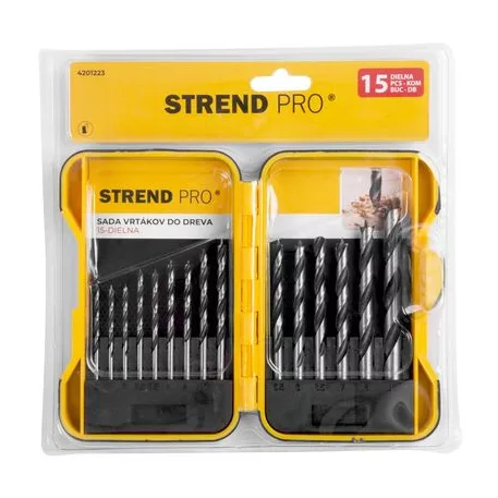 Strend Pro fúrókészlet, fához, 15 db