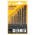 Fémfúró Készlet 10 db ,1-10M, HSS, PVC Box