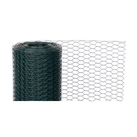 Horganyzott háló, GARDEN HEX PVC 1000/13/0,9 mm, zöld, RAL 6005, 5 m