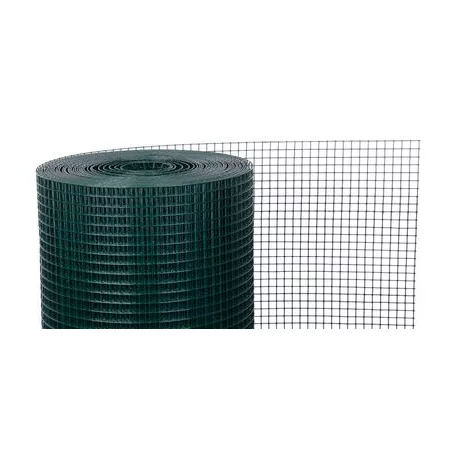 Horganyzott háló PVC bevonattal GARDEN 500/12,7x12,7/1,2 mm, zöld, RAL 6005, 10m