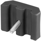 Strend Pro EUROSTANDARD rögzítő kerítés panelekhez, 60x40 mm , antracit, +csavar, M alakú