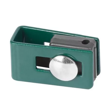 Strend Pro EUROSTANDARD rögzítő, U43 típusú, zöld színű, RAL6005, kerítés panelekhez, 5 db