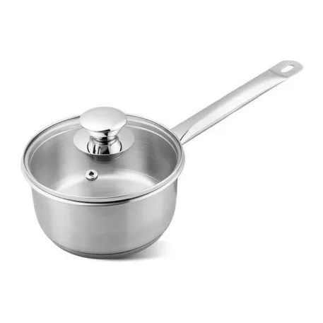 Lábos MagicHome Chloe, 14 cm, 1 literes, üveg fedővel, rozsdamentes