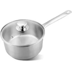   Lábos MagicHome Chloe, 18 cm, 2 literes, üveg fedővel, rozsdamentes