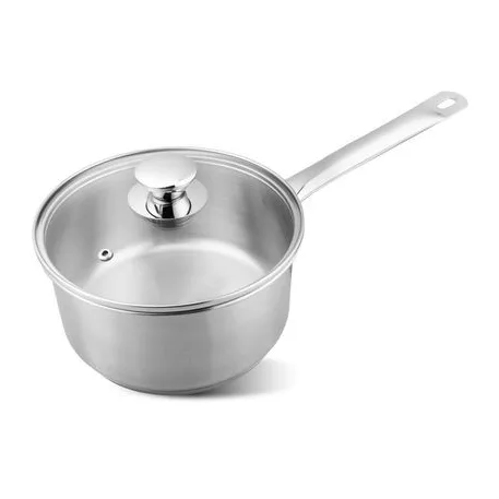 Lábos MagicHome Chloe, 18 cm, 2 literes, üveg fedővel, rozsdamentes