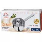 Lábos MagicHome Chloe, 18 cm, 2 literes, üveg fedővel, rozsdamentes