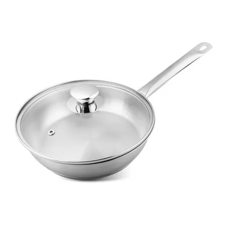 Serpenyő MagicHome Chloe, 20 cm, 1,5 liter, üvegfedővel, rozsdamentes