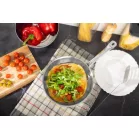 Serpenyő MagicHome Chloe, 24 cm, 2,5 liter, üvegfedővel, rozsdamentes