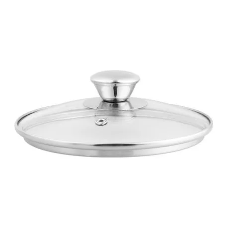 MagicHome Chloe lábas, 16 cm, 1,5 l, üvegfedővel, rozsdamentes acél