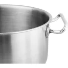 Lábas MagicHome Chloe, edény, 22 cm, 4 liter, üvegfedővel, rozsdamentes acél