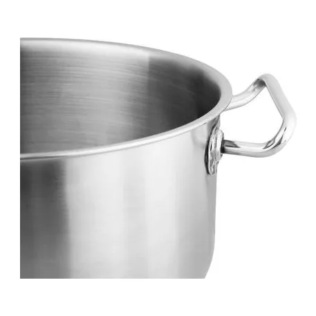 Edény MagicHome Chloe, 30 cm, 15 liter, üvegfedővel, rozsdamentes acél