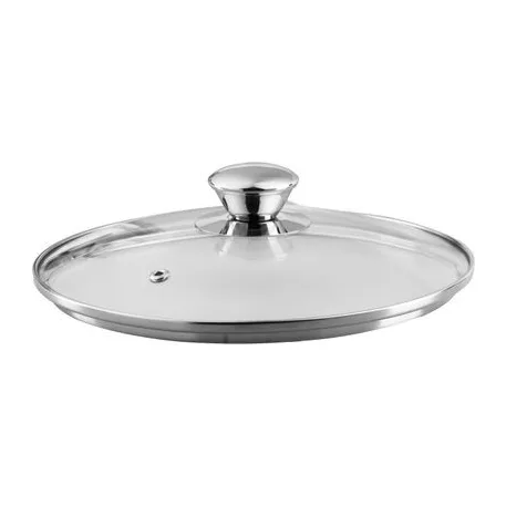 Edény MagicHome Chloe, 30 cm, 15 liter, üvegfedővel, rozsdamentes acél