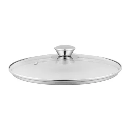 Wok edény MagicHome Chloe, 26 cm, 5 liter, üvegfedővel, rozsdamentes acél