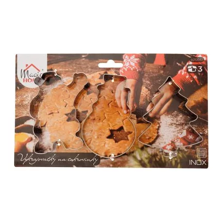 MagicHome karácsonyi süti kiszúró, 3 db