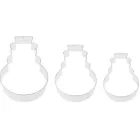 Kiszúró MagicHome Karácsony, sütéshez, hóember, forma, 3 db