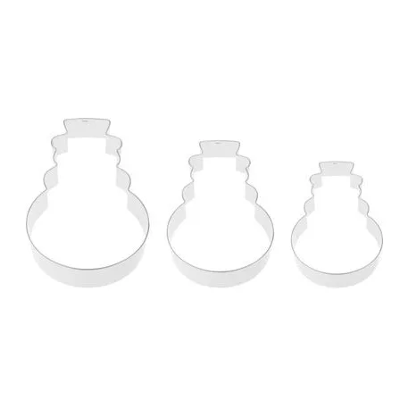 Kiszúró MagicHome Karácsony, sütéshez, hóember, forma, 3 db