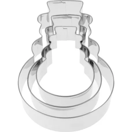 Kiszúró MagicHome Karácsony, sütéshez, hóember, forma, 3 db