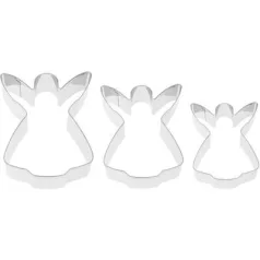   Kiszúró MagicHome Karácsony, sütéshez, angyal, forma, 3 db