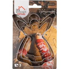   Kiszúró MagicHome Karácsony, sütéshez, angyal, forma, 3 db