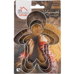   Kiszúró MagicHome Karácsony, sütéshez, emberke, forma, 3 db