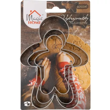 Kiszúró MagicHome Karácsony, sütéshez, emberke, forma, 3 db
