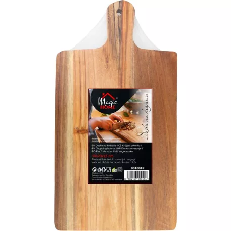 Vágódeszka MagicHome, akácfa, 38x20x1,5 cm