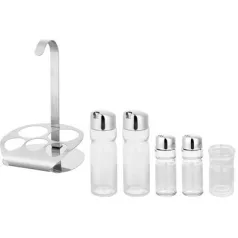   Fűszertartó készlet MagicHome, állványban, rozsdamentes acél