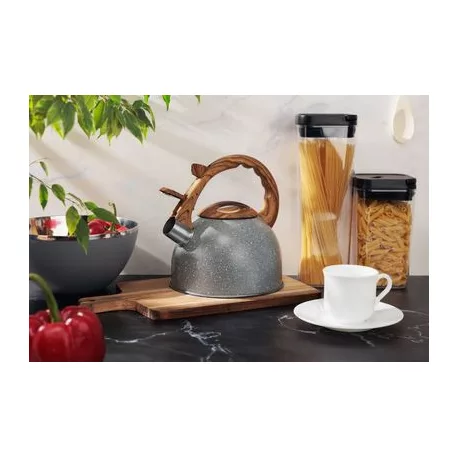 Teáskanna MagicHome, sípoló, szürke, 2500 ml