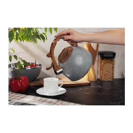 Teáskanna MagicHome, sípoló, szürke, 2500 ml