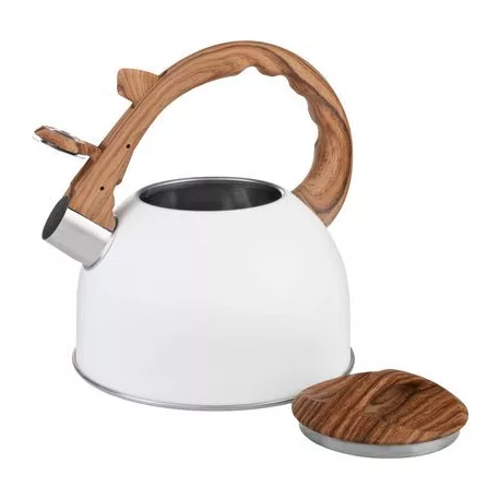 Teáskanna MagicHome, sípoló, fehér, 2500 ml