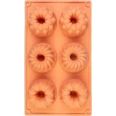   Forma MagicHome, sütéshez, mini kuglófokhoz, szilikon, 29,5x17,5x3,5 cm