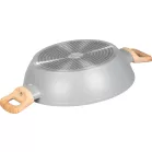 MagicHome Harmony Lábas, lapos, üvegfedővel, 26 cm