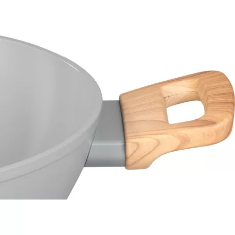 MagicHome Harmony Lábas, lapos, üvegfedővel, 26 cm