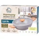 MagicHome Harmony Lábas, lapos, üvegfedővel, 26 cm