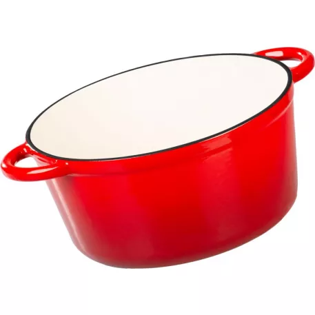 MagicHome Castora Line fazék, 24 cm, 4,0 l. fedővel, zománcozott öntöttvas