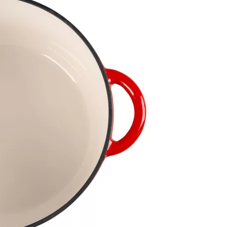 MagicHome Castora Line fazék, 24 cm, 4,0 l. fedővel, zománcozott öntöttvas