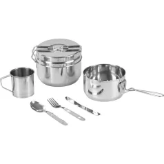   Strend Pro Grillszett, kemping étkészlet, rozsdamentes 13/15 cm
