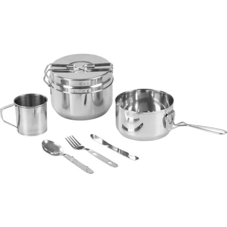 Strend Pro Grillszett, kemping étkészlet, rozsdamentes 13/15 cm