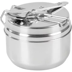   Strend Pro Grillszett, kemping étkészlet, rozsdamentes 13/15 cm