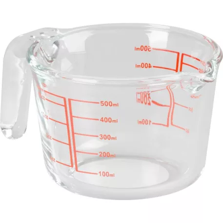 MagicHome mérőpohár, üveg,  kiöntőcsőrrel 500 ml