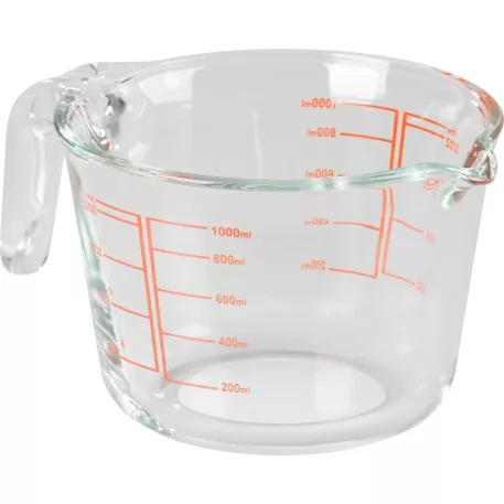 MagicHome mérőpohár, üveg,  kiöntőcsőrrel 1000 ml