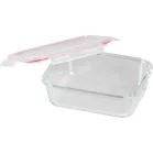 MagicHome üveg tárolóedény, téglalap alakú 1000 ml, fedővel, Clip