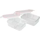 MagicHome téglalap alakú üveg ételhordó, 2 db-os szett, 2 x 900 ml, termotáska