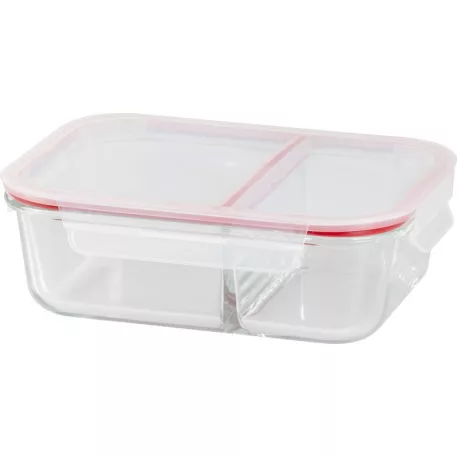 Tárolódoboz MagicHome, üveg, téglalap alakú, 1500 ml, fedővel, elválasztóval