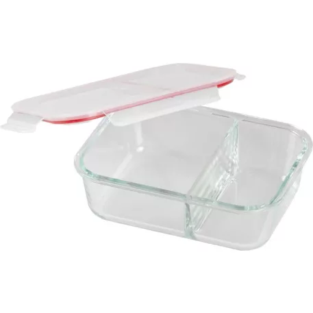 Tárolódoboz MagicHome, üveg, téglalap alakú, 1500 ml, fedővel, elválasztóval