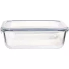 MagicHome üveg tároló, téglalap alakú, 1000 ml, fedővel, szellőző szeleppel