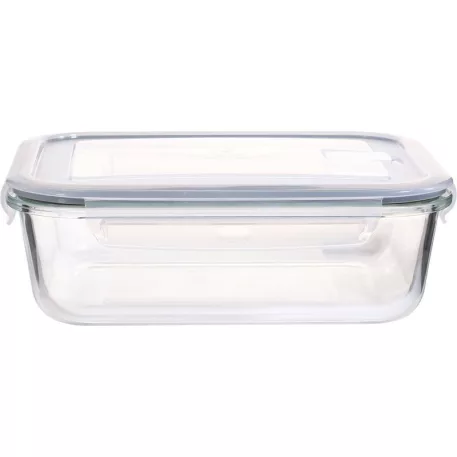 MagicHome üveg tároló, téglalap alakú, 1000 ml, fedővel, szellőző szeleppel