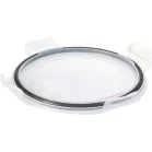 Tárolóedény MagicHome, üveg, kerek, 950 ml, fedővel, szellőzőszeleppel