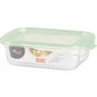 Tároló MagicHome, üveg, téglalap alakú, 650 ml, fedővel