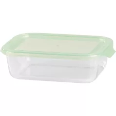   Tároló MagicHome, üveg, téglalap alakú, 1000 ml, fedővel, non-snap